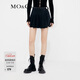 MO&Co.機能風(fēng)扣飾高腰牛仔不對稱(chēng)美式復古裙褲褲子