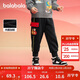 巴拉巴拉童裝兒童褲子男童長(cháng)褲女童寶寶秋冬2025加絨束腳褲潮208125108205