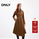 ONLY2025秋季新款時(shí)尚拼接翻領(lǐng)長(cháng)袖中長(cháng)裙收腰連衣裙女|125107006 E10 海藻綠色 M (165) 84A