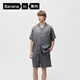 蕉內(nèi)515H好好吃睡衣男士冰絲涼感緞面情侶家居服套裝夏七夕禮物送男友