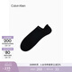 Calvin KleinJeans男兩雙簡(jiǎn)約ck字母提花舒適休閑運動(dòng)短筒襪子 001-太空黑 2雙 均碼 OS