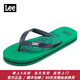 Lee男鞋2026新款人字拖防滑外穿夏季男士套趾拖鞋休閑沙灘夾腳涼拖鞋 綠色 41