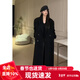 GARNUO黑色毛呢外套女小個(gè)子高級感秋冬季羽絨內膽正肩西裝加厚呢子大衣 黑色【常規內里】 S 【80-105斤】