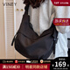 viney斜挎包新款包包女包帆布運動(dòng)單肩餃子包生日禮物高級感送女友老婆 【黑色】新年送老婆實(shí)用高檔 品牌大容量休閑高檔托特通勤