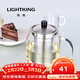 明尊（LIGHTKING）耐熱玻璃茶壺 大容量花茶壺茶水壺304不銹鋼過(guò)濾內膽泡茶壺 S'045/650ml