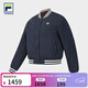 FILA 斐樂(lè )官方女士雙面穿外套2025冬新款網(wǎng)球運動(dòng)寬松上衣棒球服 熊腹棕-BN M 165/84A/M