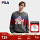 FILA馬上起飛斐樂(lè )情侶款新年紅色套頭衛衣2026春季新款寬松純棉上衣 甲馬花灰-LM L 175/96A/L