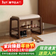 爰京實(shí)木換鞋凳入戶(hù)鞋架門(mén)口多層家用凳子鞋柜門(mén)口入戶(hù)柜 55cm胡桃色
