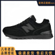新百倫2026春秋款百倫情侶休閑鞋n574運動(dòng)鞋男防滑耐磨跑步鞋女大碼鞋 全黑 黑武士【皮面】 42 【運動(dòng)鞋標準尺】