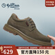 金利來(lái)（Goldlion）男鞋時(shí)尚個(gè)性擦色休閑鞋舒適耐磨工裝鞋54623005546A-卡其色-42碼