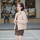 雪中飛（SNOWFLYING）羽絨服女短款2025冬季韓版修身百搭輕薄90絨外套3615/3616 奶油淺米-連帽 M (160) 95-110斤