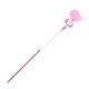 貓咪逗貓棒解悶神器自嗨帶鈴鐺羽毛幼貓耐咬神器寵物用品貓玩具 趣味逗貓棒-粉色三葉草-1個(gè)裝 無(wú)規格