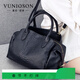 曼尼瓊詩(shī)（VUNIQSON）包包女包斜挎包大容量2025年新款時(shí)尚媽媽真皮手提包女士單肩包 黑色 大款