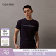 Calvin KleinJeans夏季男女情侶中性休閑年輕多色ck印花修身打底短袖T恤上衣