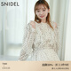 SNIDEL秋冬甜美荷葉邊露肩收腰系帶印花連衣裙SWFO244271 圓點(diǎn)圖案 S （0）