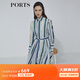 PORTS寶姿商場(chǎng)同款新品女裝條紋襯衫連衣裙LL8D189KFB027 丈青條紋 XS (2)