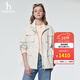 哈吉斯（HAZZYS）女裝 秋季女士【PHIZ系列】工裝風(fēng)立領(lǐng)腰部抽繩休閑夾克女 白色WT M (160/84A 38)