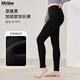 MsShe【540G澳粒絨】大碼女裝冬裝胖mm顯瘦加絨小腳褲外穿打底褲 【奧粒絨加長(cháng)褲】黑色現貨 4XL