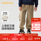 巴拉巴拉童裝男童褲子秋冬女童中大童加絨休閑褲兒童長(cháng)褲 咖啡A51212 140 cm