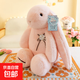 垂耳兔長(cháng)耳朵兔子毛絨玩具大號床上睡覺(jué)抱枕玩偶女可愛(ài)布娃娃公仔 粉色(高品質(zhì)貂絨面料) 70cm