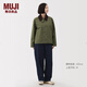 MUJI女式 不易沾水燈芯絨領(lǐng)夾克女工裝外套25年冬季女裝 BD11UA5A 卡其綠 L (165/88A)