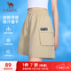 駱駝（CAMEL）運動(dòng)工裝短褲女機能風(fēng)寬松休閑五分褲 J24BA6L6042 棕駝 XL