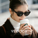 威古氏（VEGOOS）太陽(yáng)鏡男女款防紫外線(xiàn)戶(hù)外防曬開(kāi)車(chē)駕駛貓眼小框墨鏡6286C2