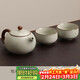 尚言坊汝窯茶壺泡茶家用高檔陶瓷冰裂釉西施壺功夫茶具一人用一壺二杯