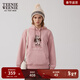 Teenie Weenie小熊女裝連帽衛衣冬季時(shí)尚簡(jiǎn)約休閑美式粉色上衣外套 粉色 L (170)