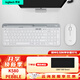 羅技（Logitech）K580無(wú)線(xiàn)藍牙鍵盤(pán)帶手機支架可跨屏切換靜音按鍵無(wú)限薄膜鍵盤(pán)筆記本電腦手機ipad平板鍵鼠套裝 【K580+Pebble】輕音套裝-芍藥白