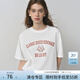 范思藍恩休閑復古字母印花短袖T恤女2025秋新款小版型上衣3294 白色 M