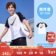 NIKE3BRAND 耐克男女童純棉短袖T恤+短褲2件套夏季插肩袖兒童短袖套裝