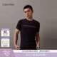Calvin KleinJeans夏季男女情侶中性休閑年輕多色ck印花修身打底短袖T恤上衣