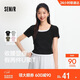 森馬（Semir）短袖t恤女短款假兩件百搭上衣25夏裝顯瘦U領(lǐng)套頭衫109325100015