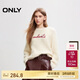 ONLY 2024冬季時(shí)尚慵懶風(fēng)絨感寬松圓領(lǐng)針織衫女|12513B005