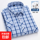 短袖襯衫男士格子商務(wù)休閑半袖襯衣中青年爸爸裝透氣上衣 906 輕薄 純棉短袖 42 建議150-160斤