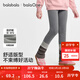 巴拉巴拉balaOne兒童加絨打底褲女童保暖2025冬裝新款長(cháng)褲子洋氣 深花灰00102 130