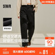 森馬（Semir）休閑褲女春季純色半松緊腰打褶長(cháng)褲女士ins潮闊腿褲101125127007A