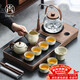 尚言坊功夫茶具整套高檔茶盤(pán)帶燒水壺一體泡茶器全套煮茶器煮茶爐套裝