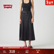 Levi's李維斯25年秋冬新款女士美式復古時(shí)尚簡(jiǎn)約潮流休閑牛仔裙 黑色 XL (29)