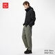 優(yōu)衣庫男裝女裝彈力棉質(zhì)舒適九分褲/休閑褲26春夏新款481568 481568/57深橄欖色 M