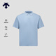 迪桑特（DESCENTE）ESSENTIAL男女同款涼感抗菌吸濕排汗短袖POLO衫 BU-藍色 XL (180/100A)