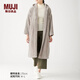 MUJI MUJI 女式 保暖細纖維 帶風(fēng)帽大衣 W9AB252 淺米色 女式 XS-S