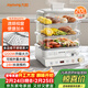 九陽(yáng)（Joyoung）電蒸鍋快速蒸汽20三層大容量電蒸鍋多用途鍋多家用功能鍋蒸包子蒸煮一體不銹鋼全透視窗GZ572