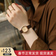 聚利時(shí)（Julius） 手表女小巧氣質(zhì)小表盤(pán)細帶防水韓版學(xué)生女生時(shí)尚簡(jiǎn)約女士石英表 【摩卡】小方表