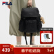 FILA斐樂(lè )情侶款男士女士背包夏季新品毛絨小熊雙肩包書(shū)包電腦包 正黑色-BK XS