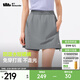 蕉下防潑水速干工裝裙褲女春夏涼感輕薄戶(hù)外百搭短款女士DR898 深花灰 S 155/64A