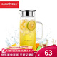 金灶（KAMJOVE） 耐熱玻璃冷水壺 大容量帶蓋涼水壺果汁壺玻璃壺 TP-501/1.2L
