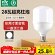 雷士（NVC）LED燈泡球泡節能 E27大螺口家用商用大功率光源 28瓦白光6500K