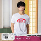VANS萬(wàn)斯范斯官方 男女情侶短袖T恤夏季滑板LOGO經(jīng)典款 白色/紅色 M 